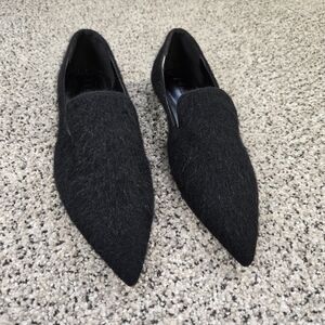 POL Mohair Pointed Toe Style Black Flats Size 7 NWOT Womens High Quality